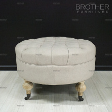 Home upholstery fabric storage seat / sex furniture ottoman stool